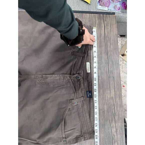 AG Adriano Goldschmied 5 Pocket The Protoge Straight Leg Brown Pants Size 40X34 - Picture 10 of 12